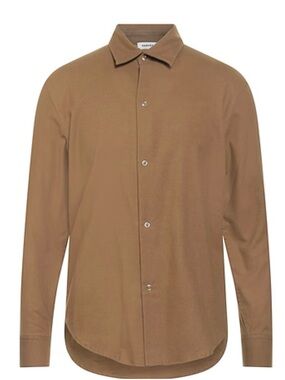 Sandro Men's Camel-Brown Button-Down Shirt